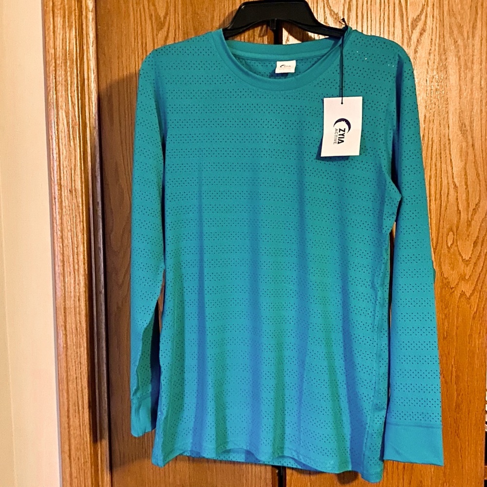 Zyia Teal Chill long sleeve shirt (L)